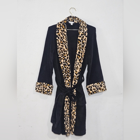 Charter Club Intimates Robe Womens Plush Belted Wrap Pockets Light Purple Size M - Picture 2 of 9